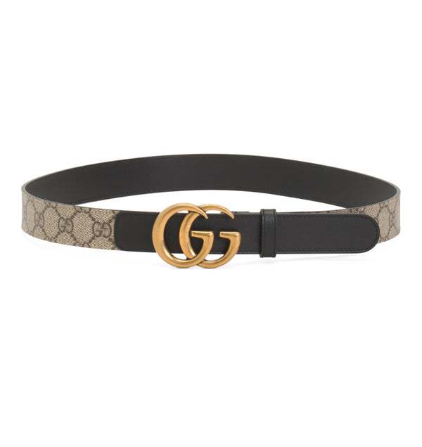 GUCCI
Women’s Made In Italy Canvas And Leather Logo Belt