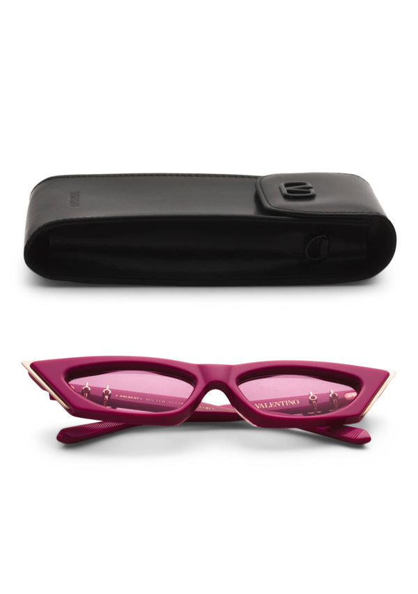 VALENTINO
55mm Cat Eye Sunglasses