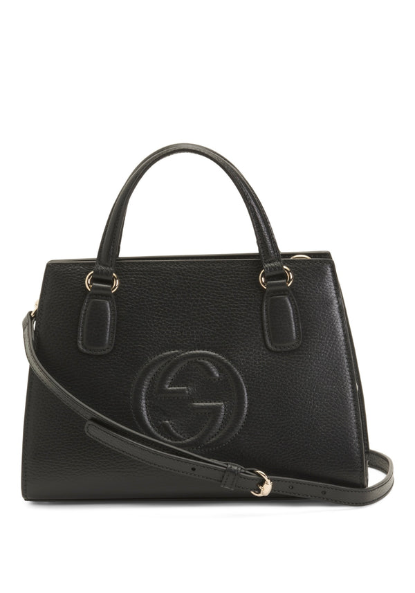 GUCCI
Leather Small Soho Tote Bag With Shoulder Strap