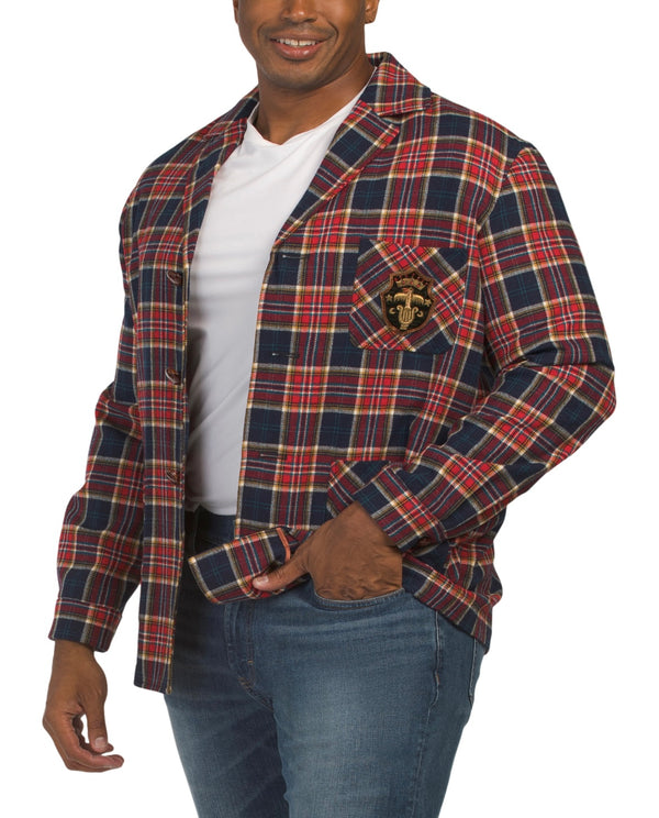 GUCCI
Wool Blend Plaid Crest Jacket