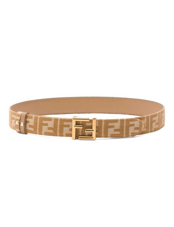 FENDI
Women’s Mude in Italy Leather Jacquard Reversible Belt With Log