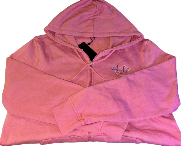 TRUE RELIGION HORSESHOE LOGO ZIP HOODIE