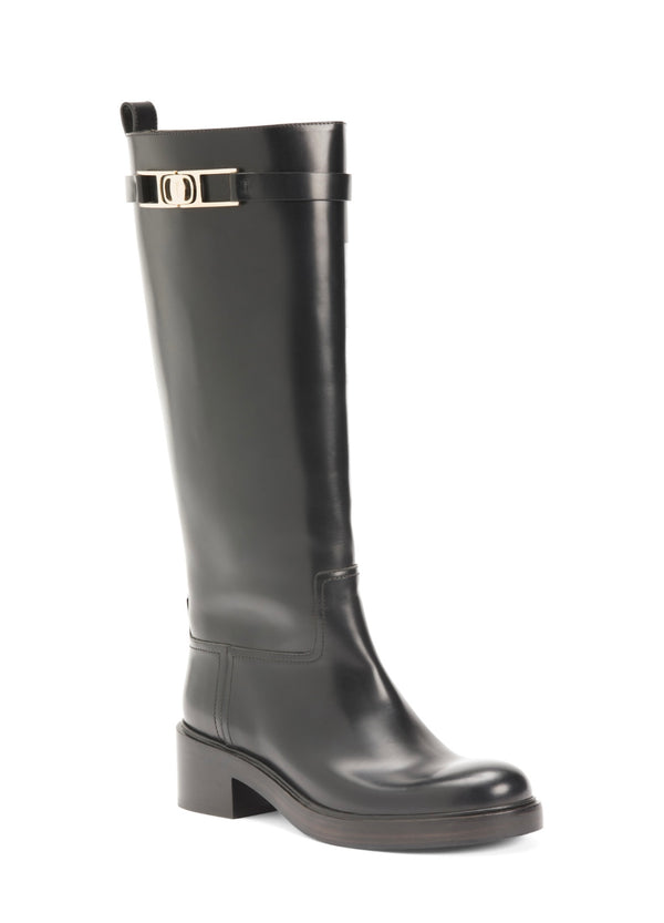 FERRAGAMO
Leather Rosalie Riding Boots