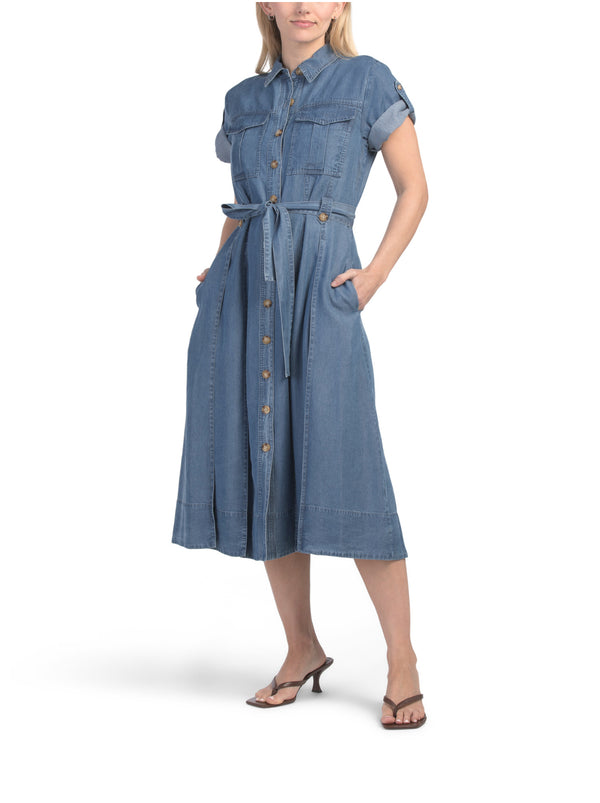DEREK LAM 10 CROSBY
Gaelle Belted Utility Midi Dress