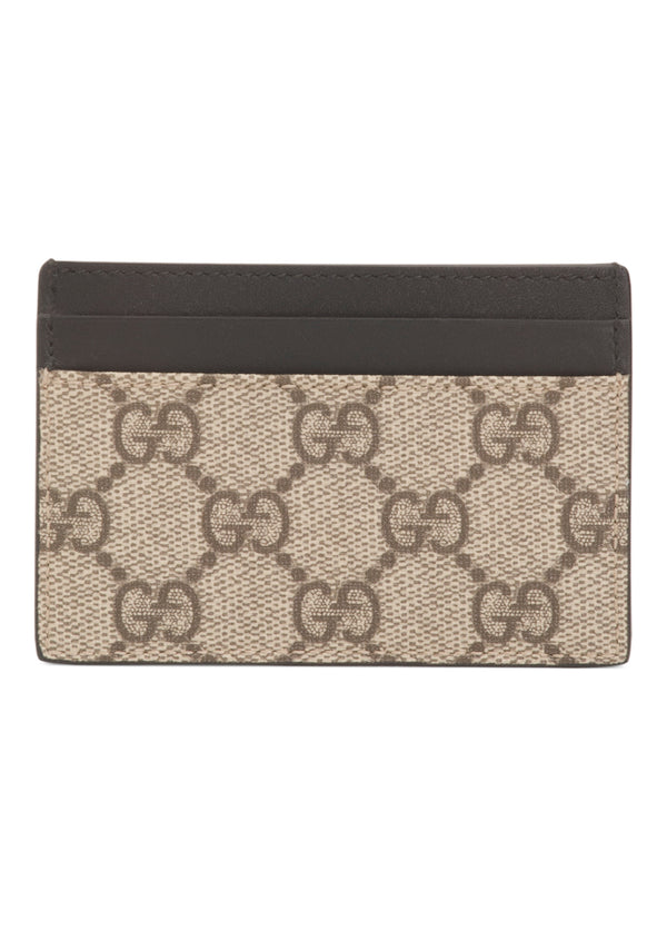 GUCCI
Made In Italy Supreme Canvas And Leather Card Case