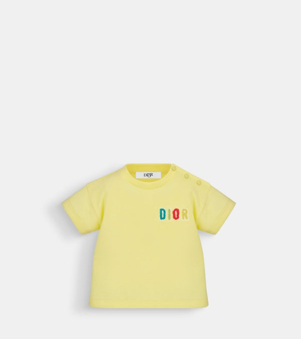 Dior Baby T-SHIRT Yellow Cotton Jersey