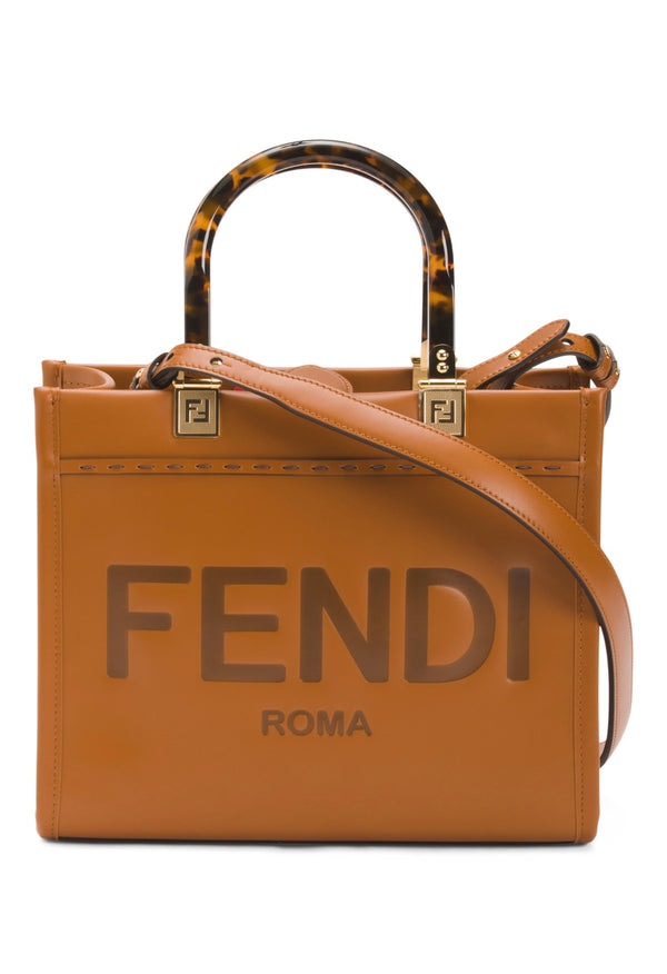 FENDI
Leather Sunshine Medium Shopper With Strap And Handles